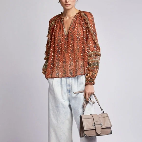 Ulla Johnson Silk Calista Blouse S / US2